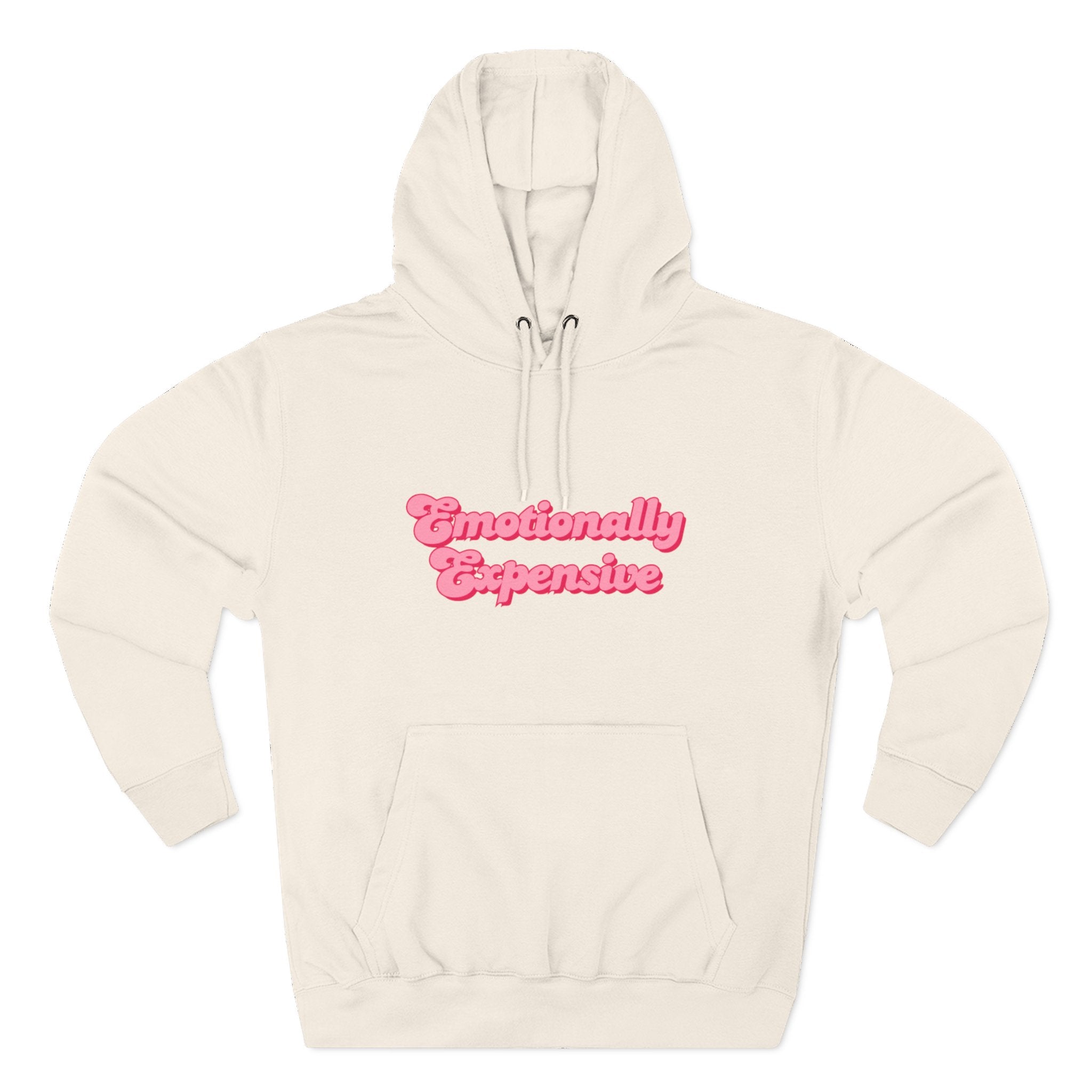 Emotionally Expensive Three-Panel Fleece Hoodie by- Rachel Weaver
