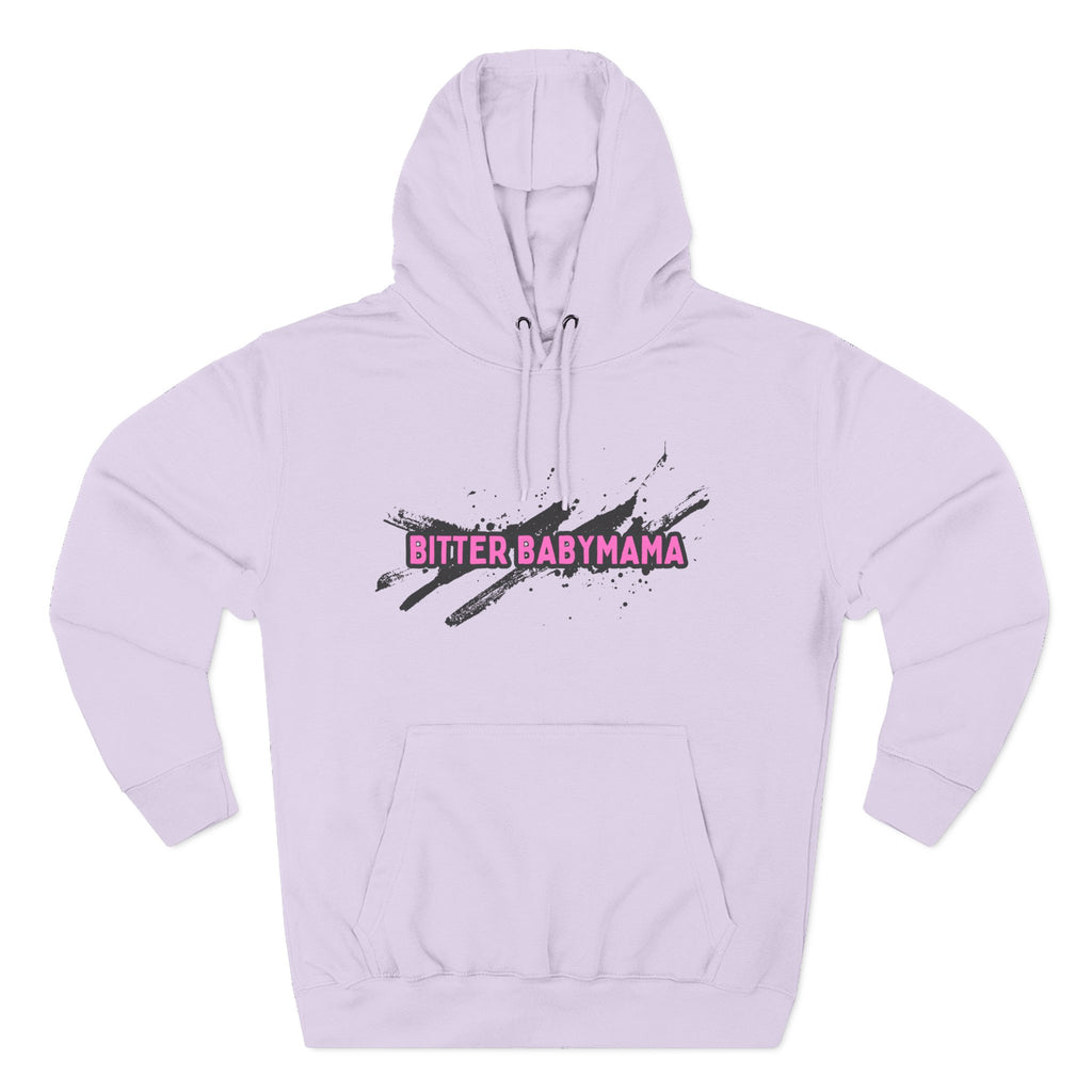 Limited Edition Bitter Baby Mama Three-Panel Fleece Hoodie by Rachel Weaver