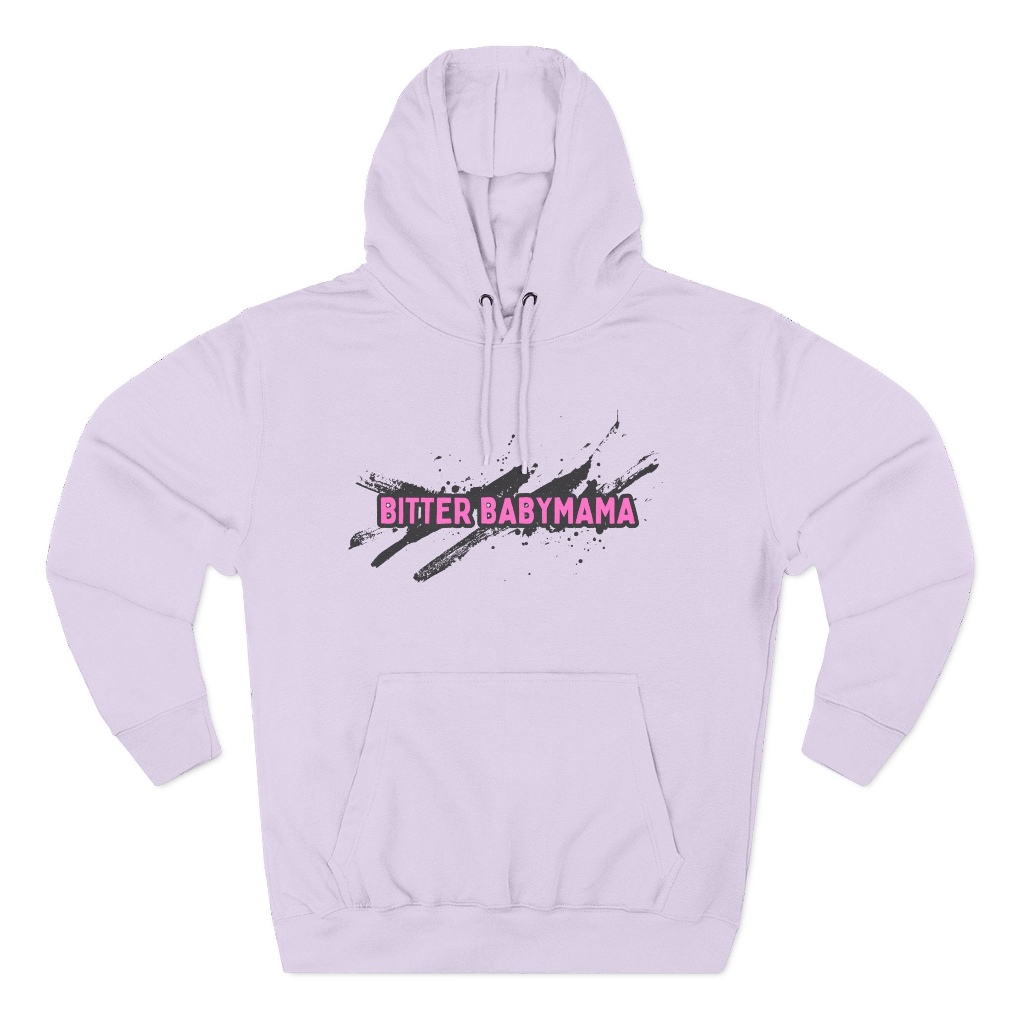 Limited Edition Bitter Baby Mama Three-Panel Fleece Hoodie by Rachel Weaver
