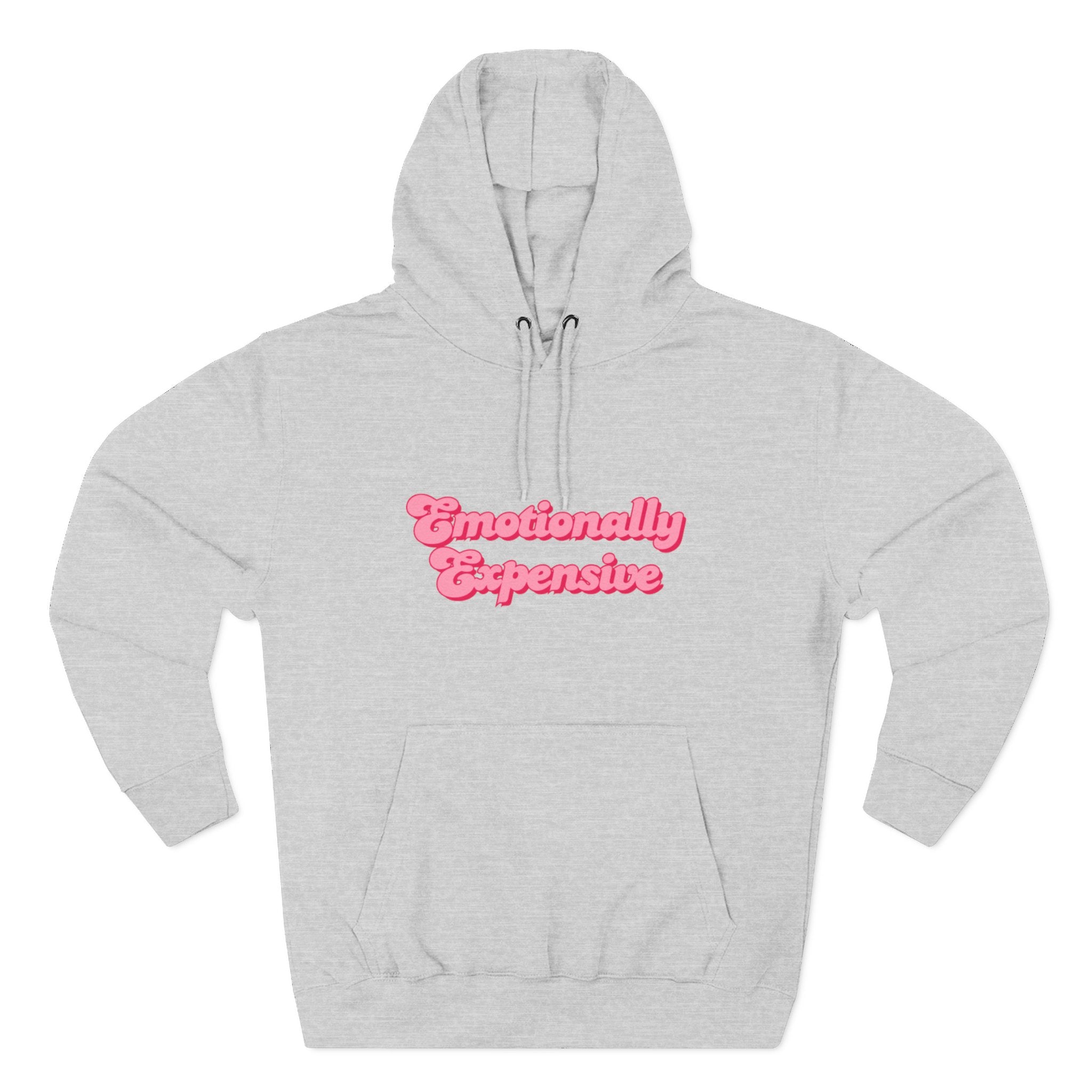 Emotionally Expensive Three-Panel Fleece Hoodie by- Rachel Weaver