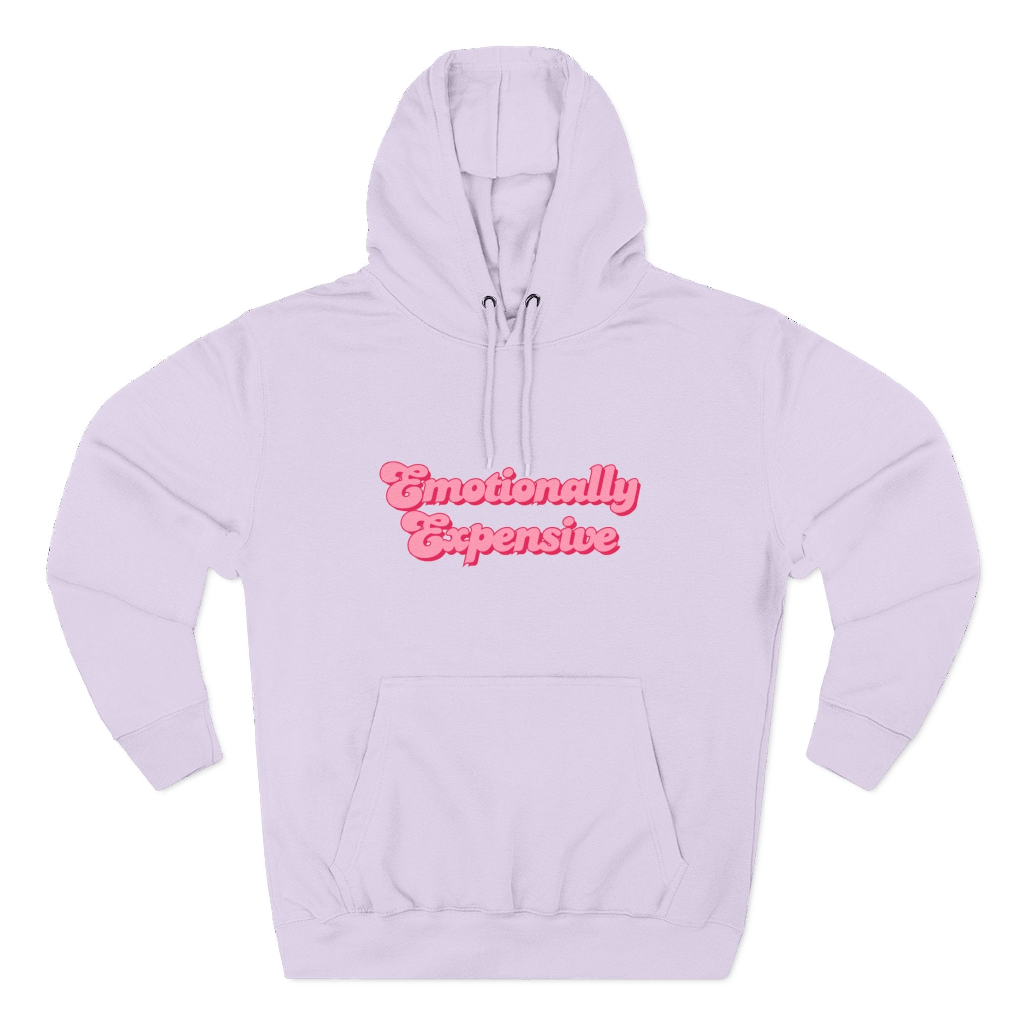 Emotionally Expensive Three-Panel Fleece Hoodie by- Rachel Weaver