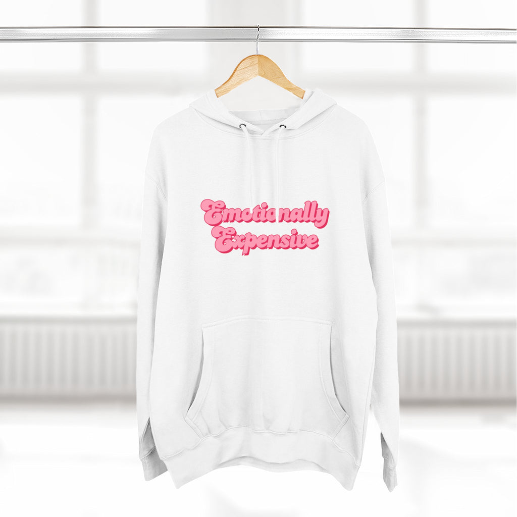 Emotionally Expensive Three-Panel Fleece Hoodie by- Rachel Weaver