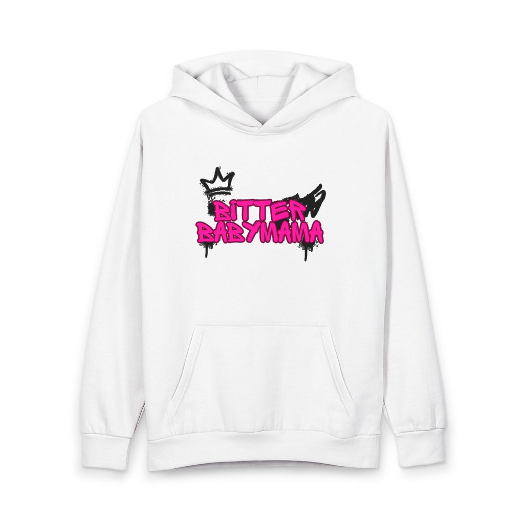 Bitter Baby Mama Pink Drip Graffiti Streetwear Pullover Hoodie— by Rachel Weaver