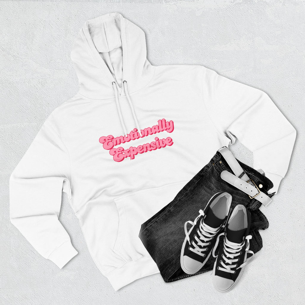 Emotionally Expensive Three-Panel Fleece Hoodie by- Rachel Weaver