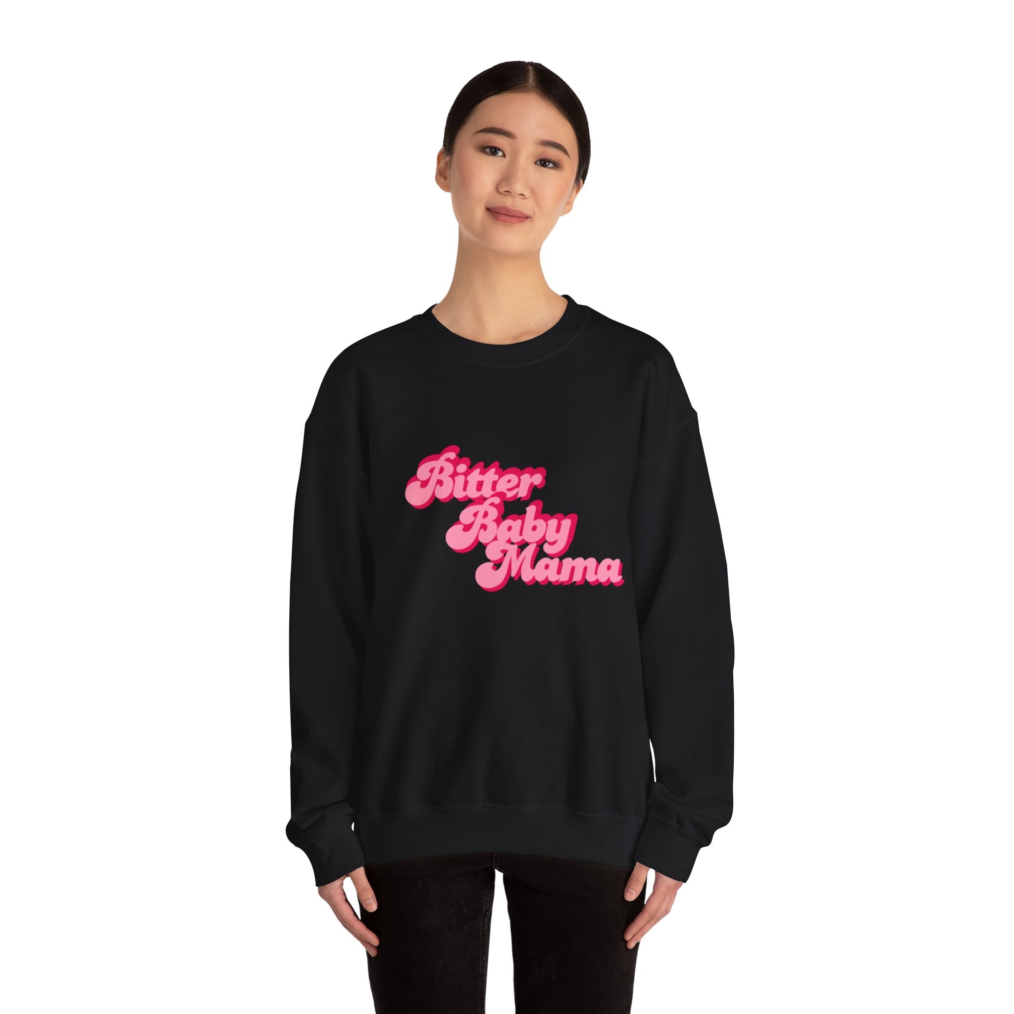 Limited Edition Bitter Baby Mama Crewneck Sweatshirt by Rachel Weaver