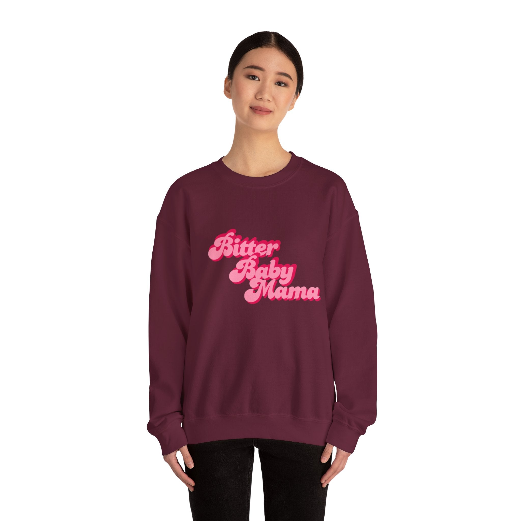 Limited Edition Bitter Baby Mama Crewneck Sweatshirt by Rachel Weaver