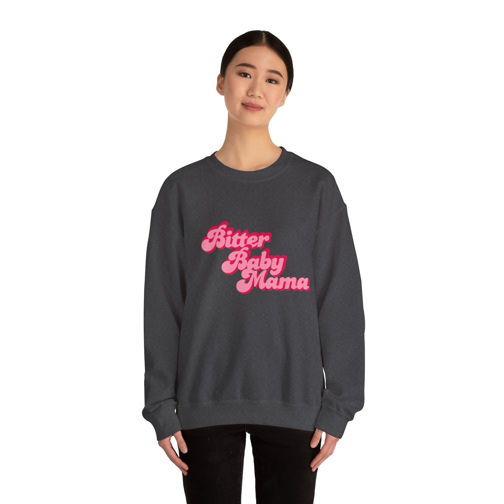 Limited Edition Bitter Baby Mama Crewneck Sweatshirt by Rachel Weaver