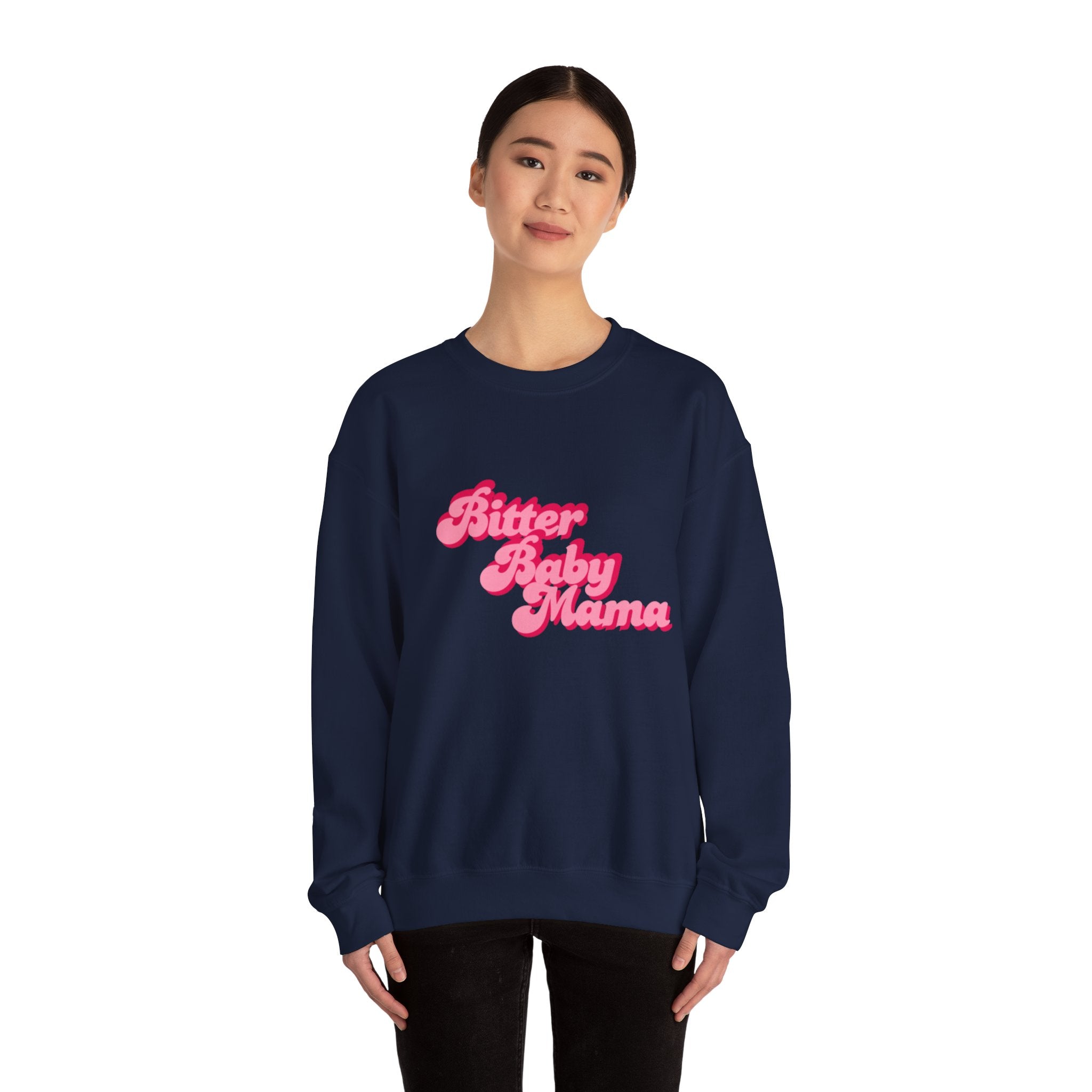 Limited Edition Bitter Baby Mama Crewneck Sweatshirt by Rachel Weaver