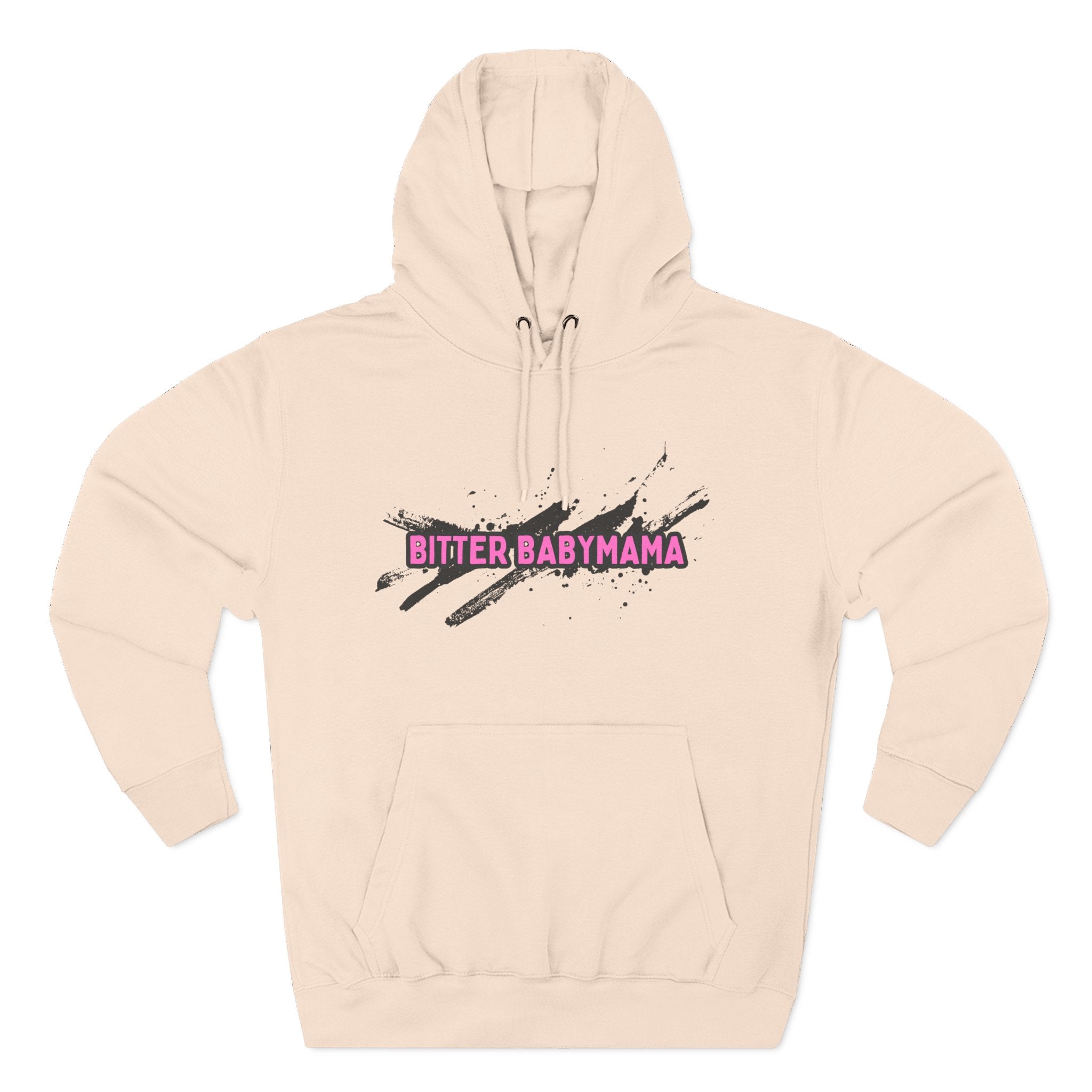 Limited Edition Bitter Baby Mama Three-Panel Fleece Hoodie by Rachel Weaver