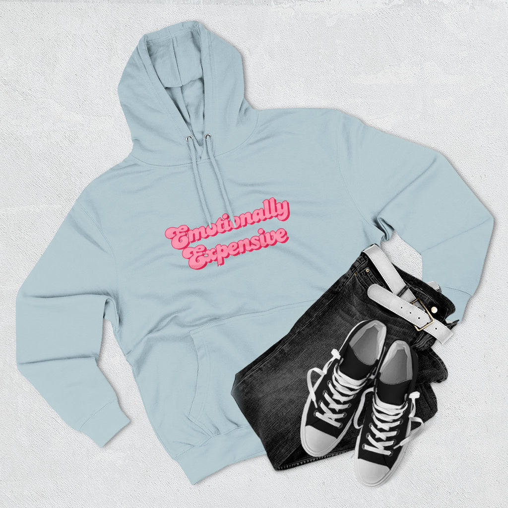 Emotionally Expensive Three-Panel Fleece Hoodie by- Rachel Weaver