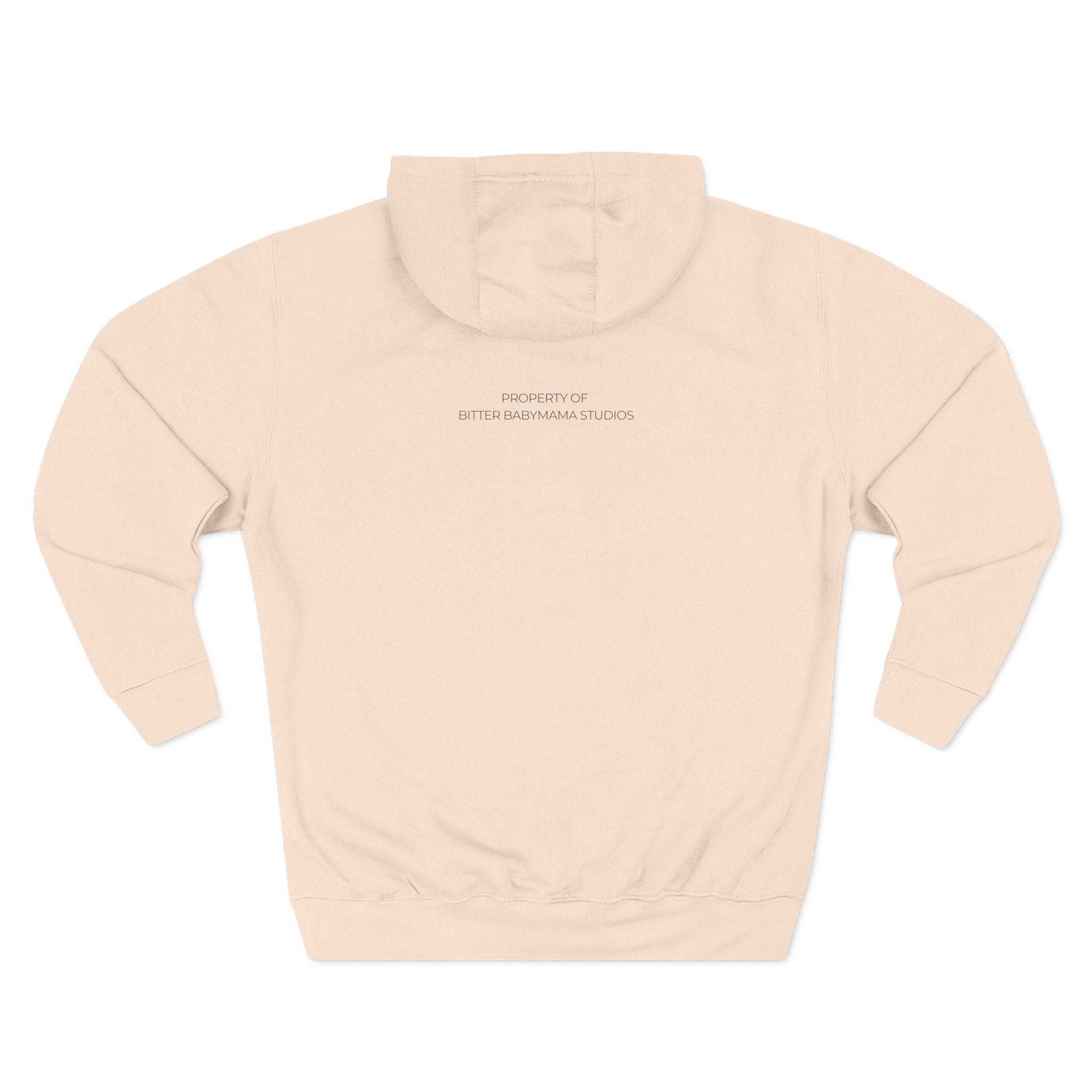 Limited Edition Bitter Baby Mama Three-Panel Fleece Hoodie by Rachel Weaver