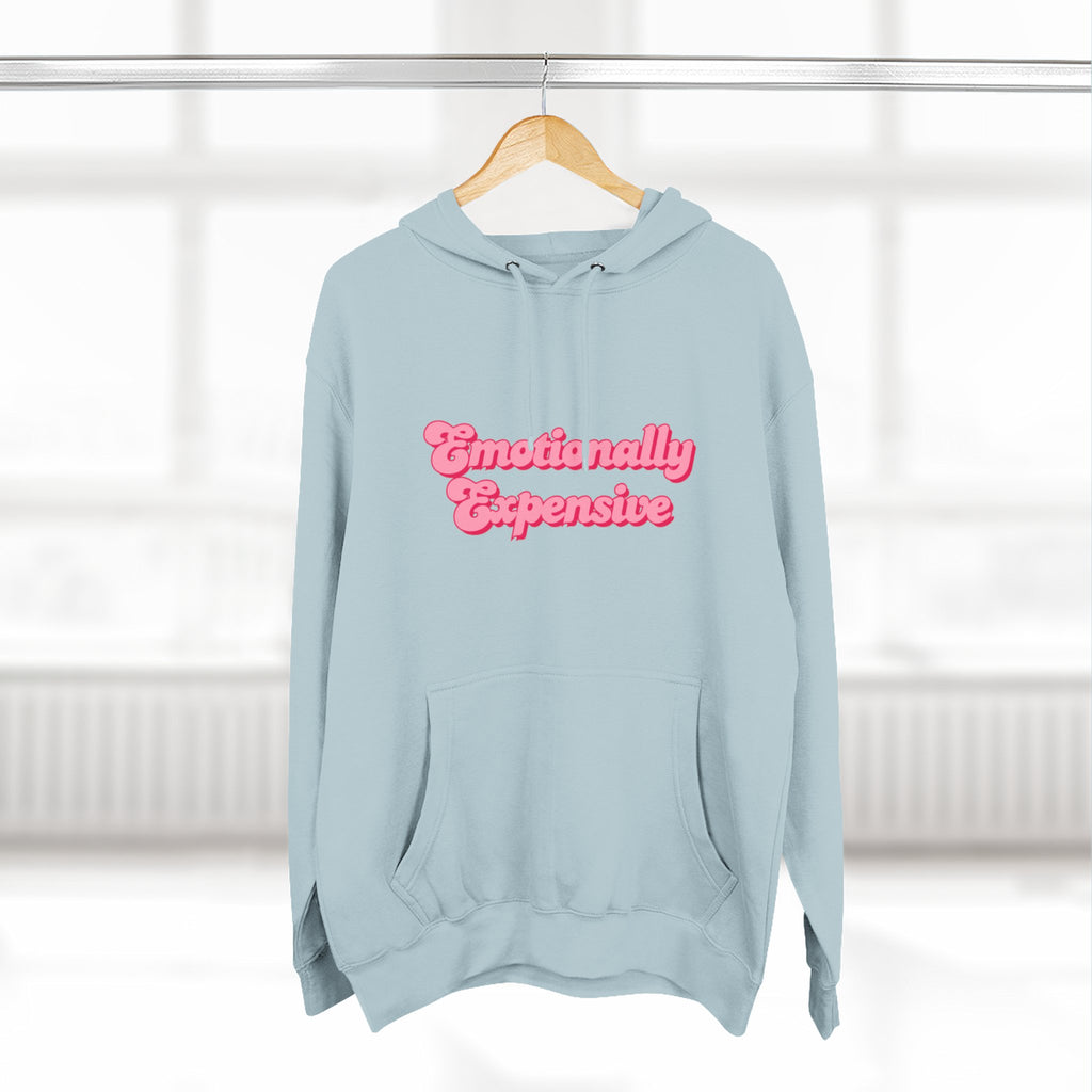 Emotionally Expensive Three-Panel Fleece Hoodie by- Rachel Weaver