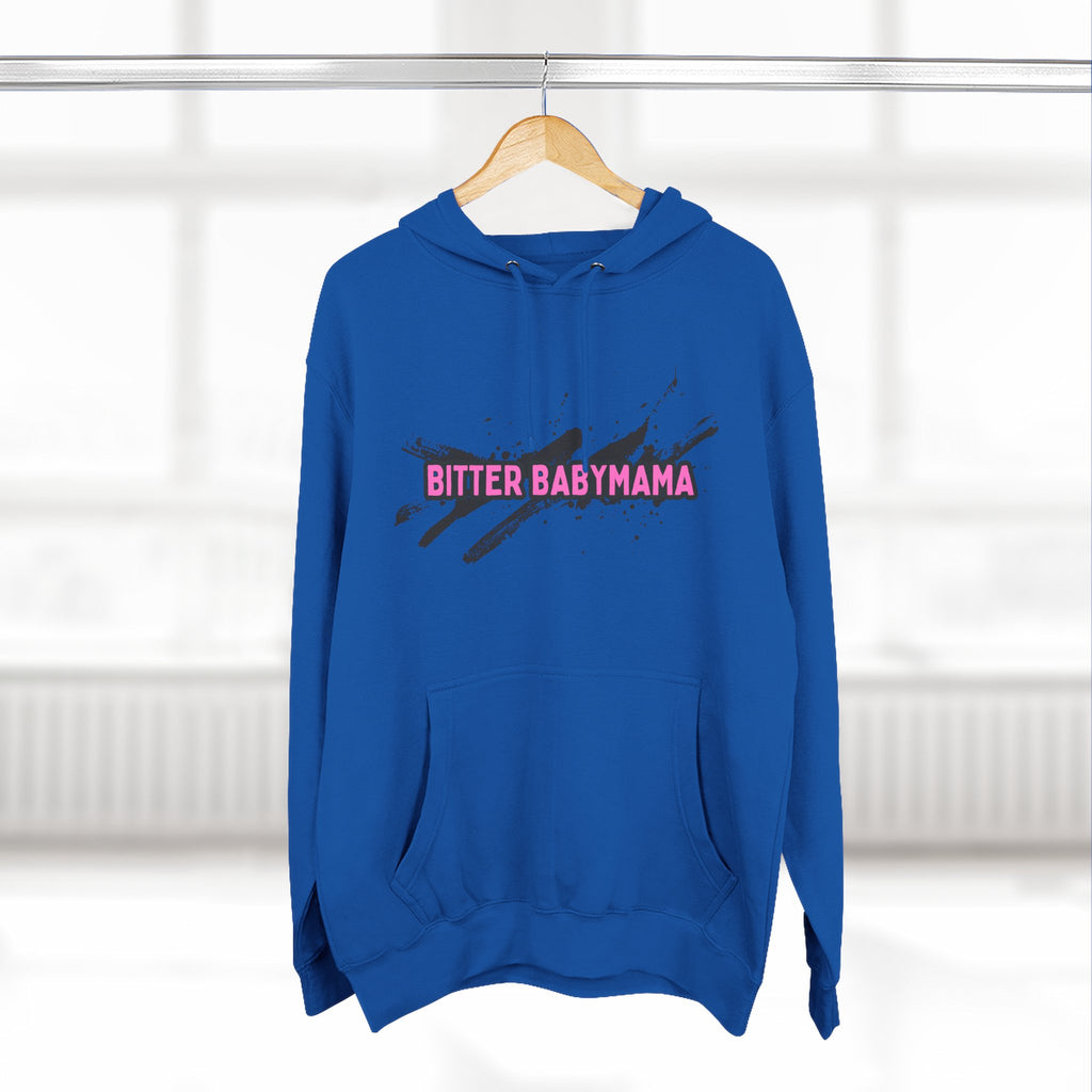 Limited Edition Bitter Baby Mama Three-Panel Fleece Hoodie by Rachel Weaver
