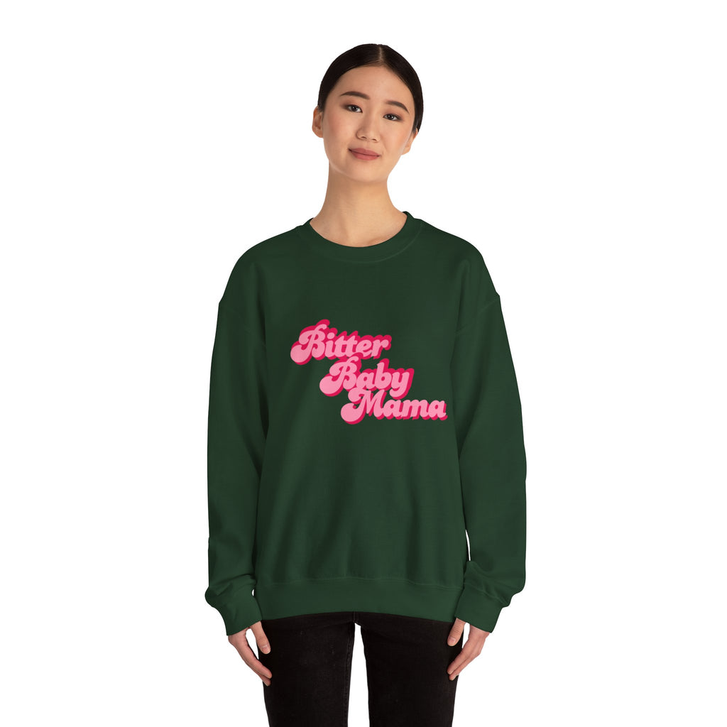 Limited Edition Bitter Baby Mama Crewneck Sweatshirt by Rachel Weaver