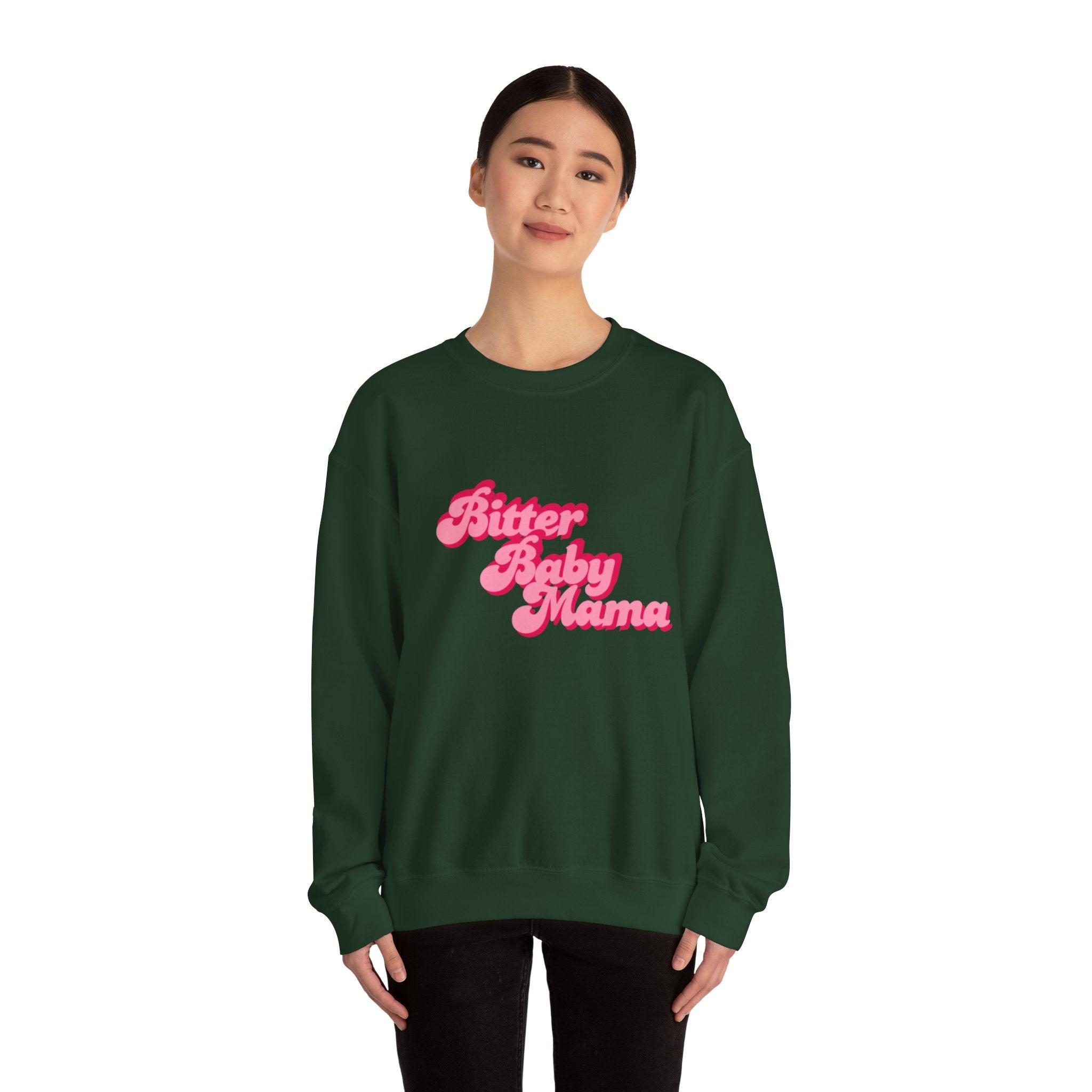 Limited Edition Bitter Baby Mama Crewneck Sweatshirt by Rachel Weaver