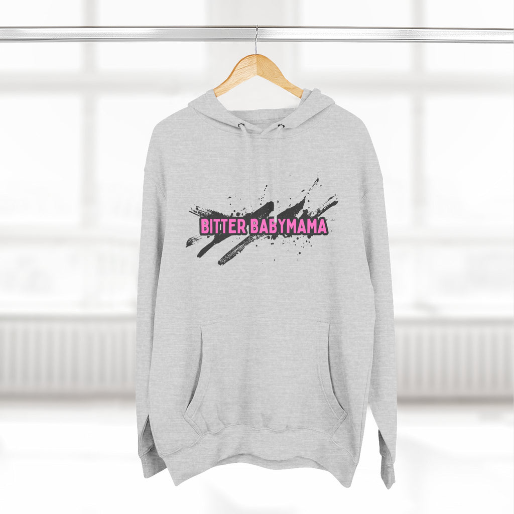 Limited Edition Bitter Baby Mama Three-Panel Fleece Hoodie by Rachel Weaver