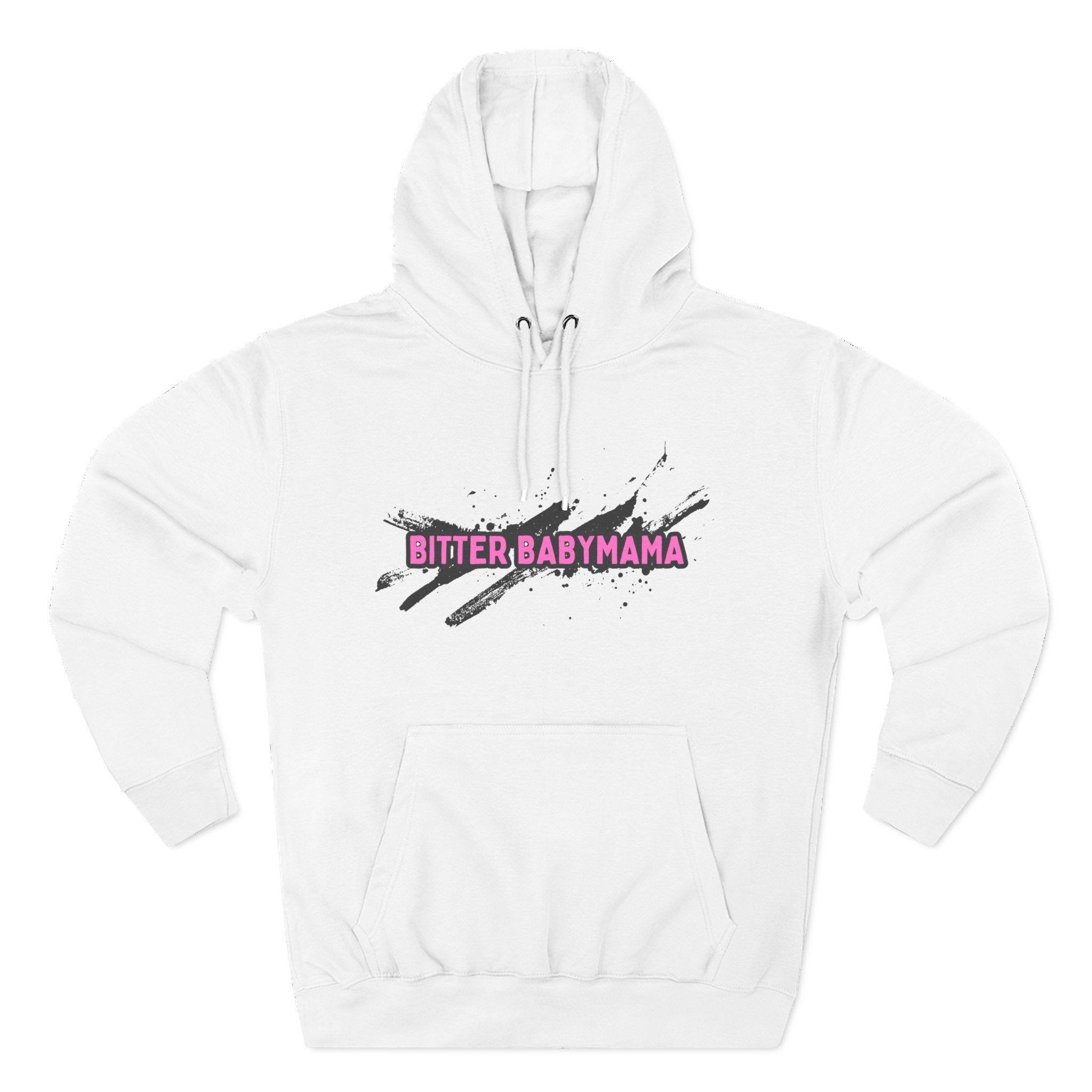Limited Edition Bitter Baby Mama Three-Panel Fleece Hoodie by Rachel Weaver