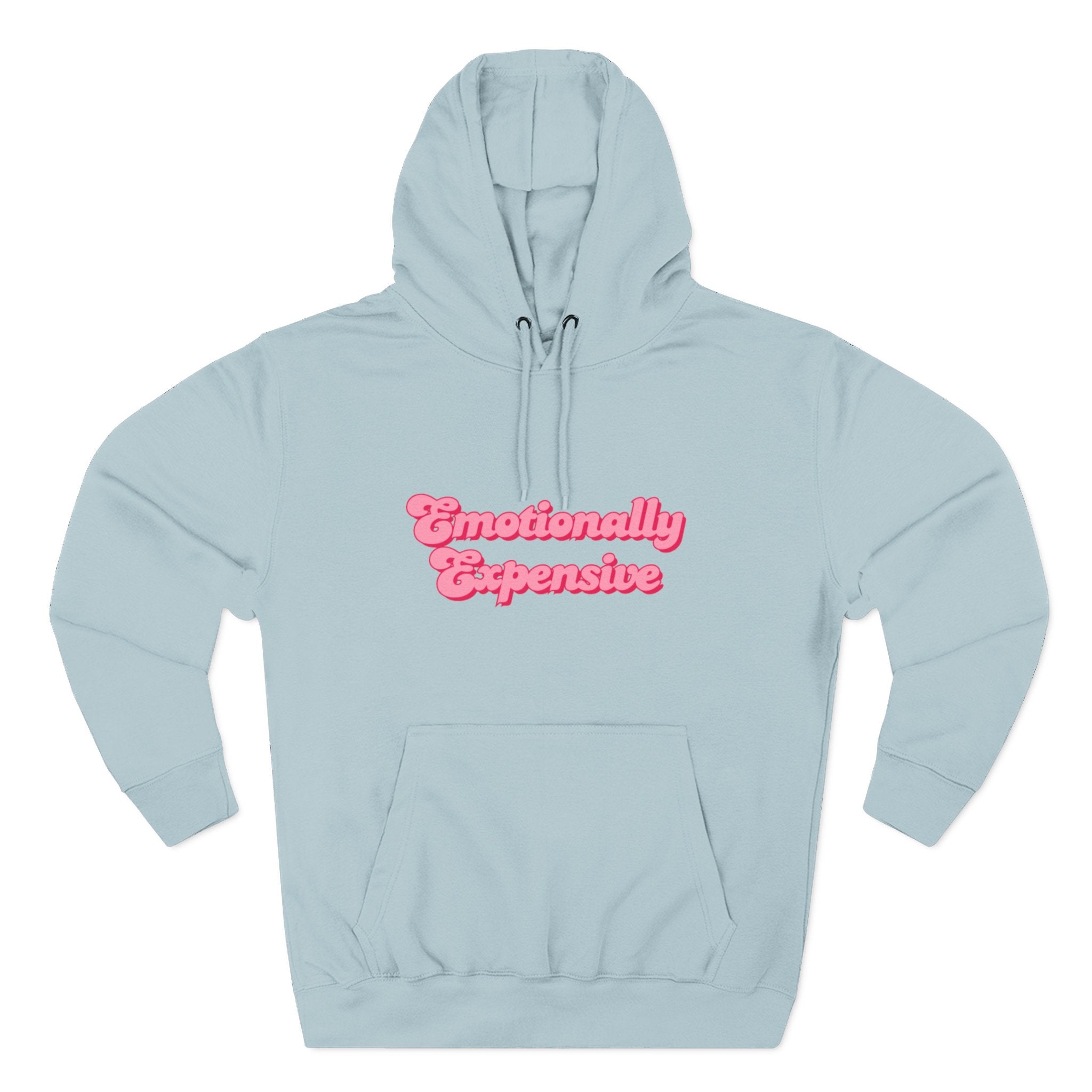 Emotionally Expensive Three-Panel Fleece Hoodie by- Rachel Weaver