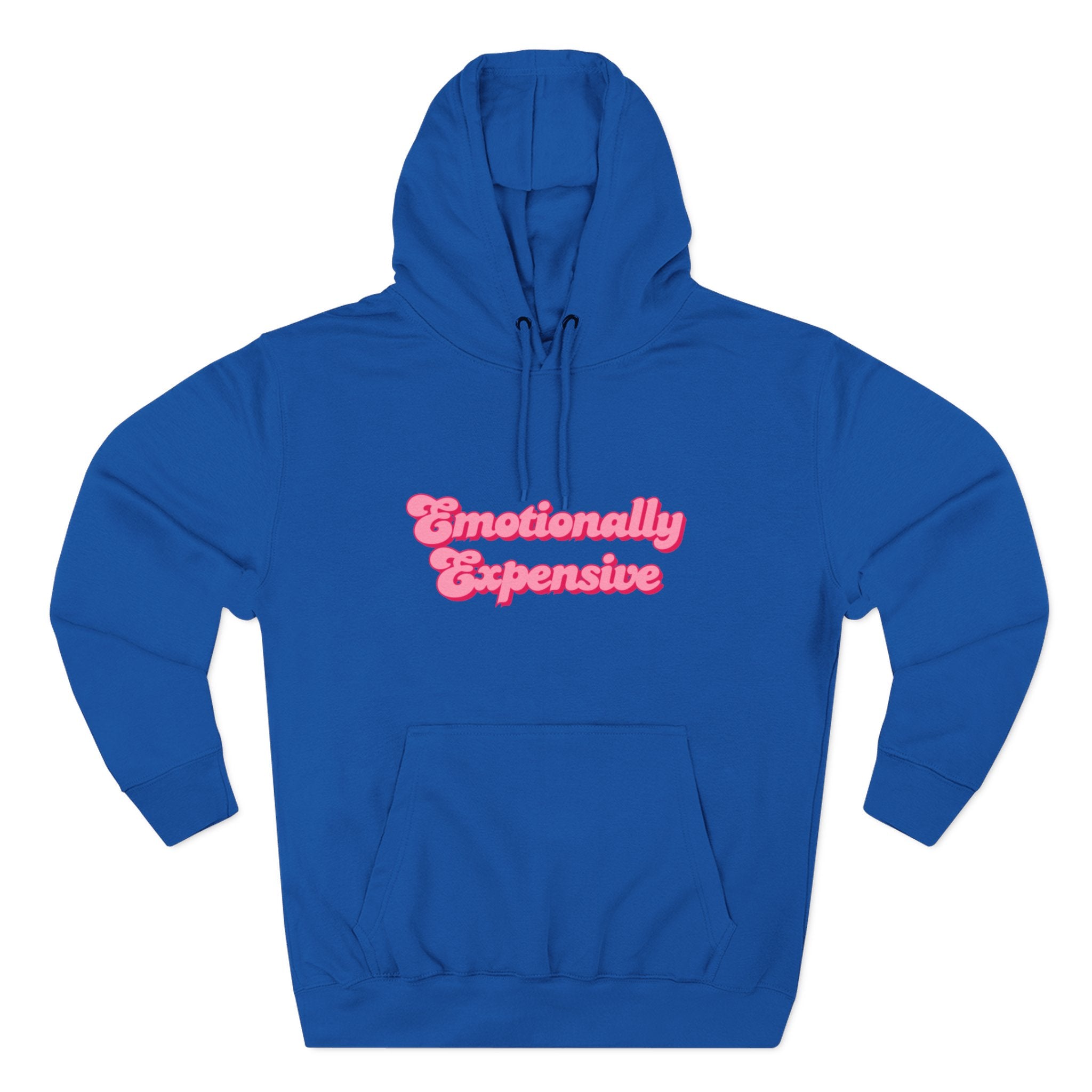 Emotionally Expensive Three-Panel Fleece Hoodie by- Rachel Weaver