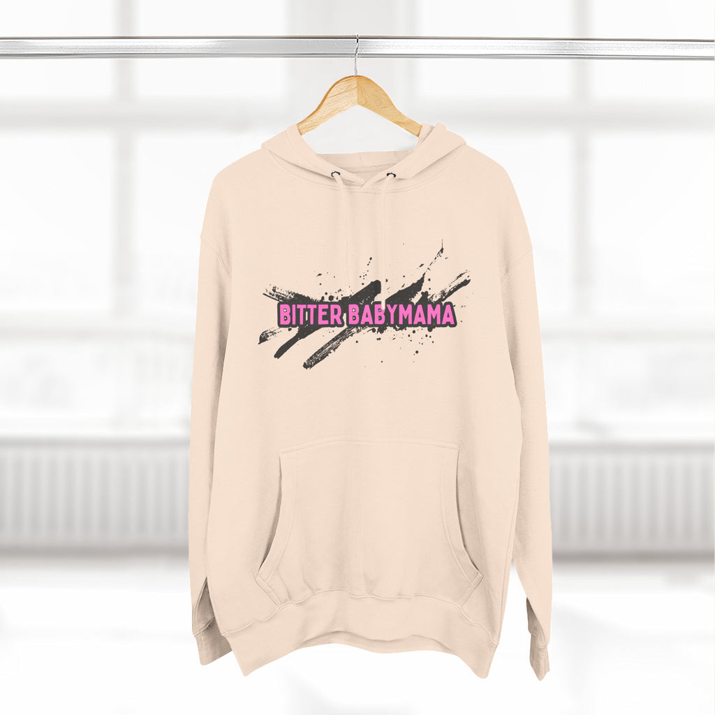 Limited Edition Bitter Baby Mama Three-Panel Fleece Hoodie by Rachel Weaver
