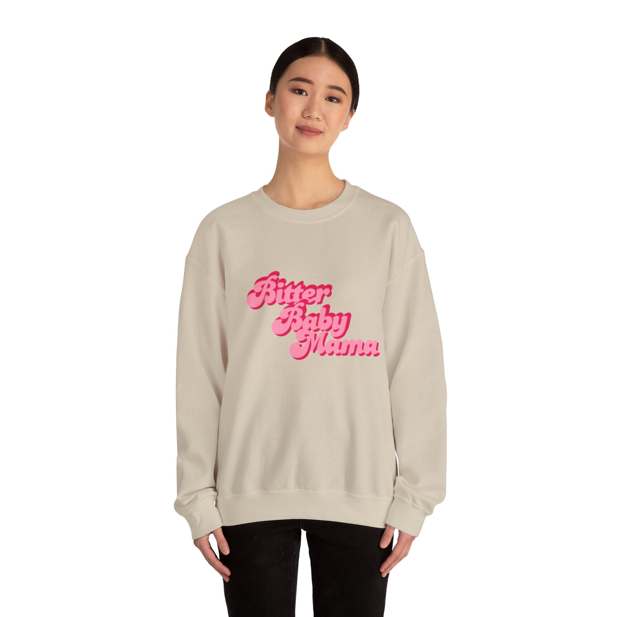 Limited Edition Bitter Baby Mama Crewneck Sweatshirt by Rachel Weaver