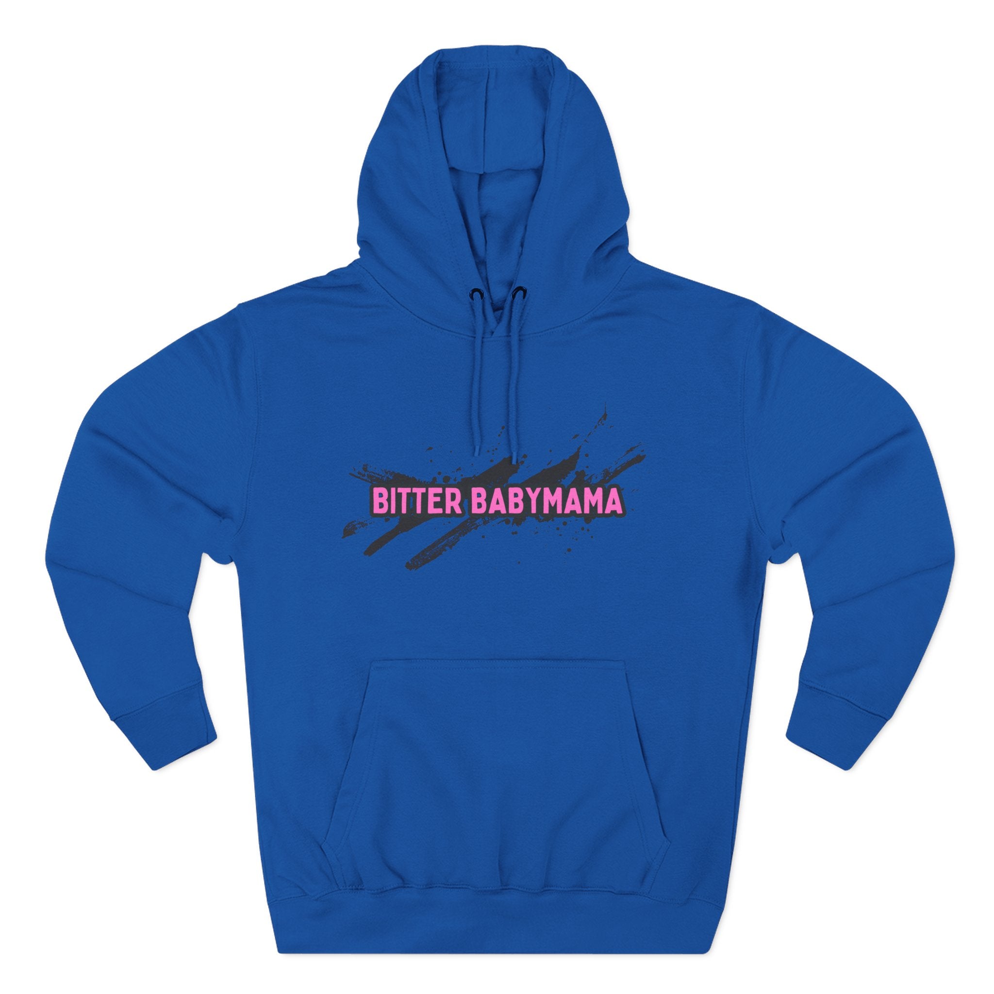 Limited Edition Bitter Baby Mama Three-Panel Fleece Hoodie by Rachel Weaver