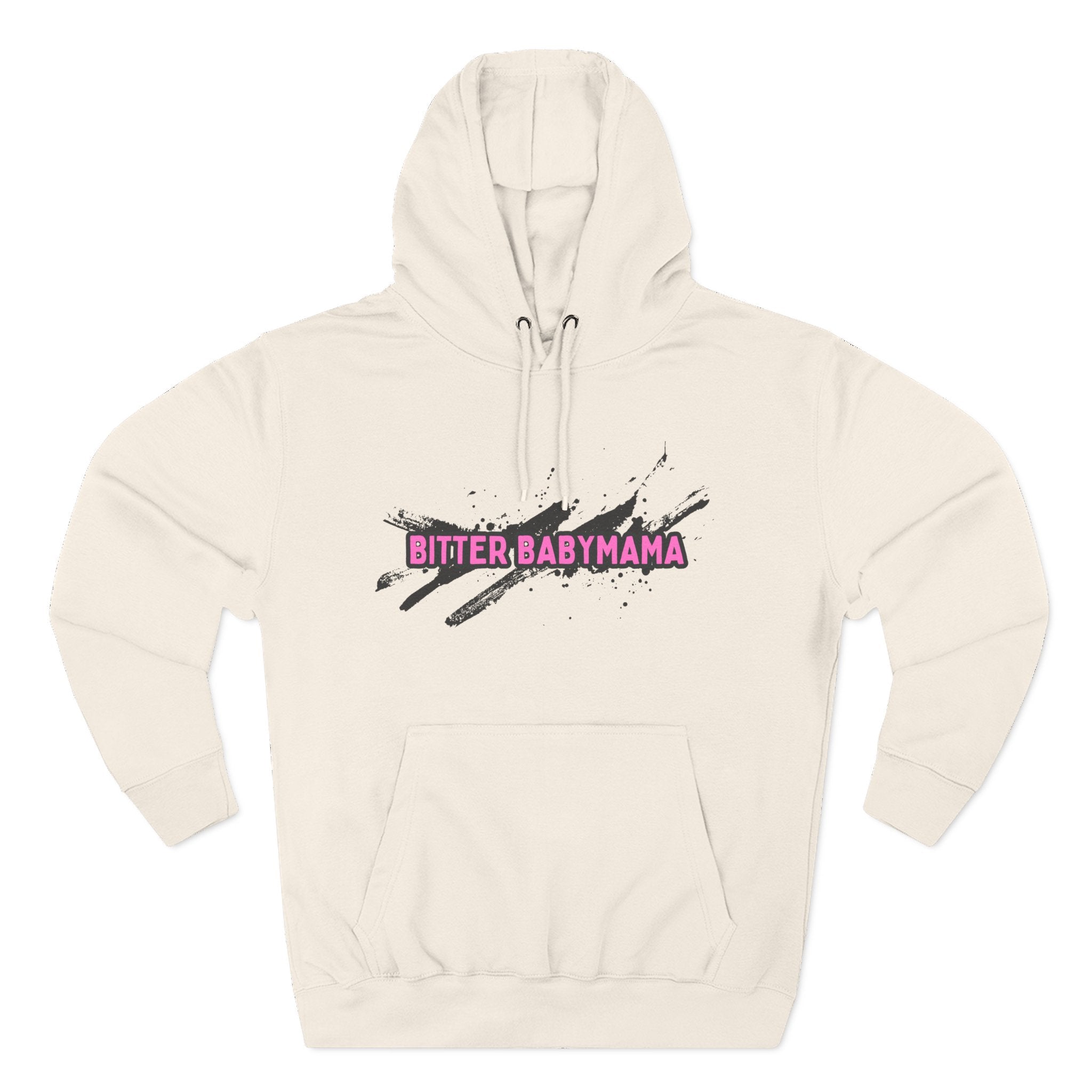 Limited Edition Bitter Baby Mama Three-Panel Fleece Hoodie by Rachel Weaver