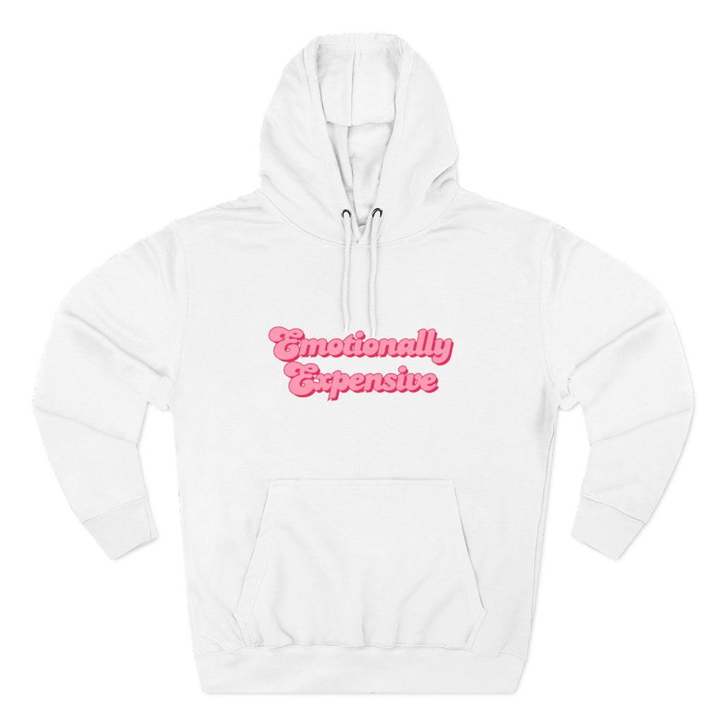 Emotionally Expensive Three-Panel Fleece Hoodie by- Rachel Weaver