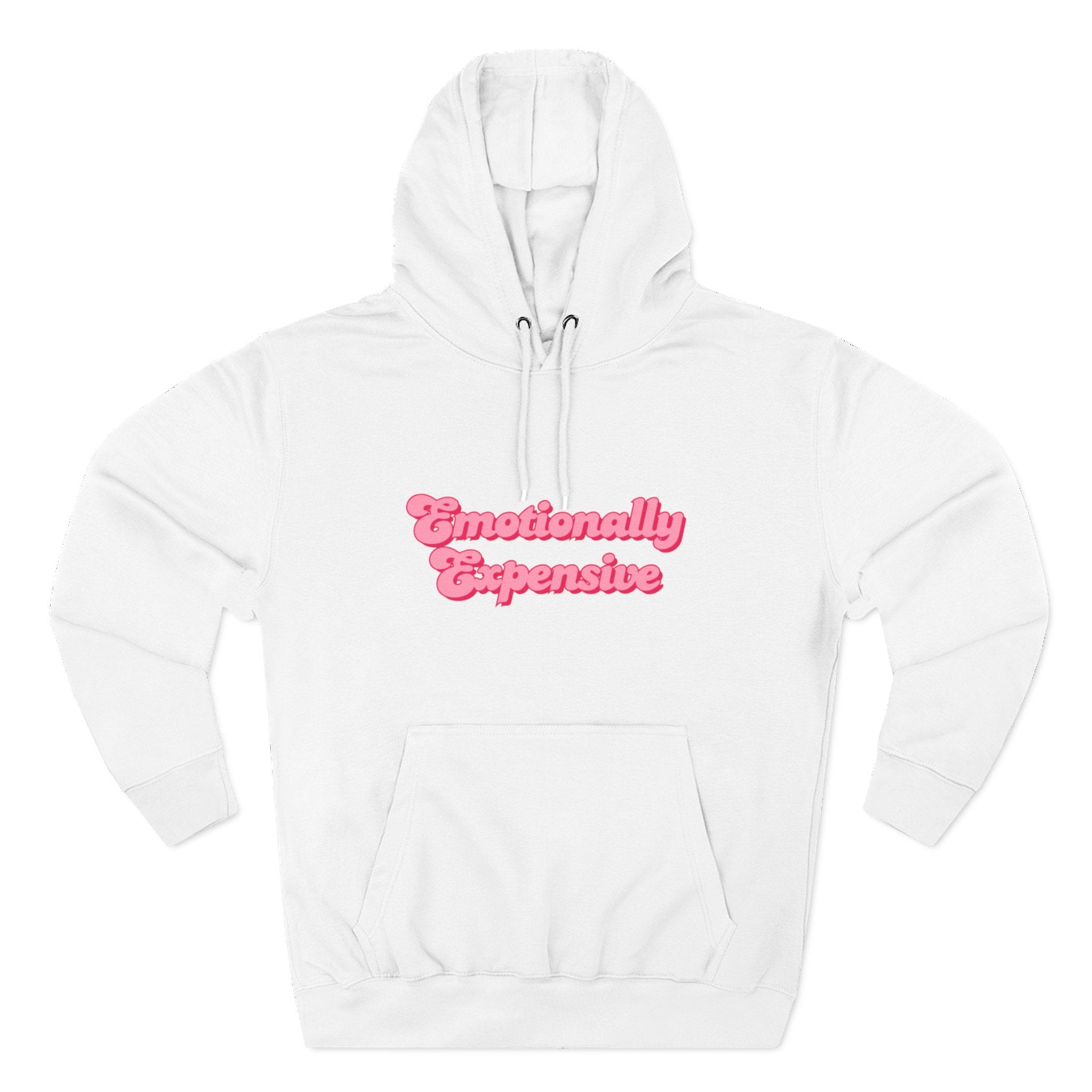 Emotionally Expensive Three-Panel Fleece Hoodie by- Rachel Weaver